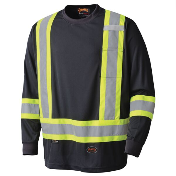 HI-VIZ SAFETY LONG-SLEEVED SHIRT - BIRD'S-EYE POLY Thumbnail